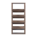 Walnut Wood 5-Shelf Etagere Bookcase X973922
