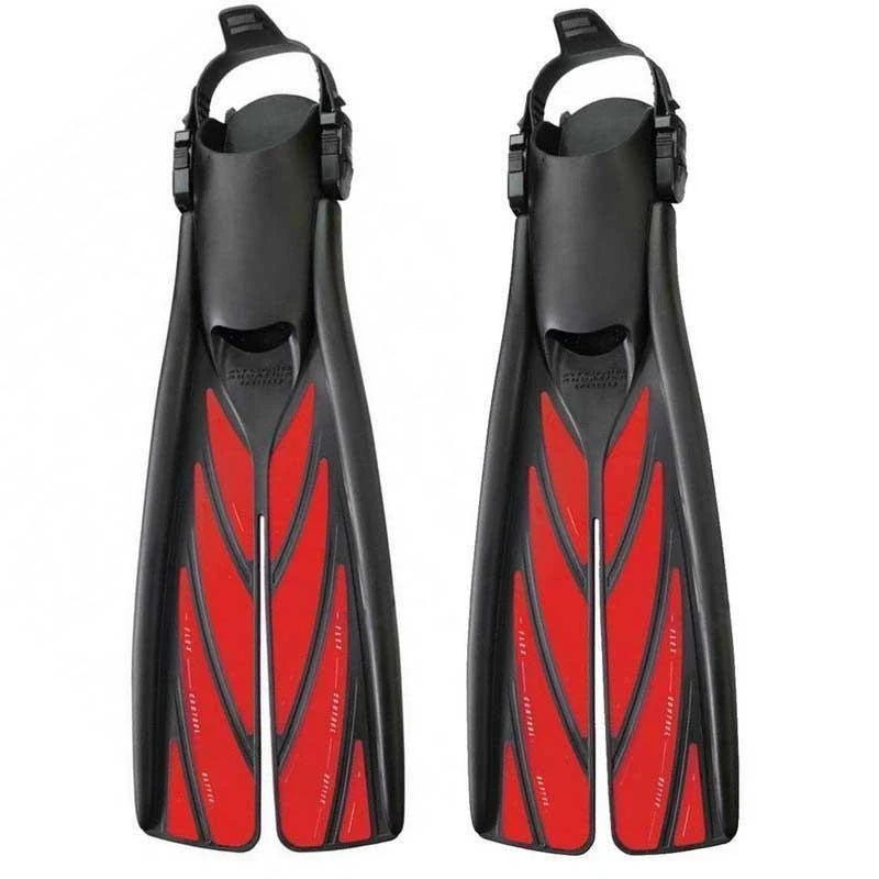 Red Medium Split Fins P487