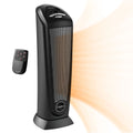 Black 1500W Oscillating Ceramic Tower Space Heater R190