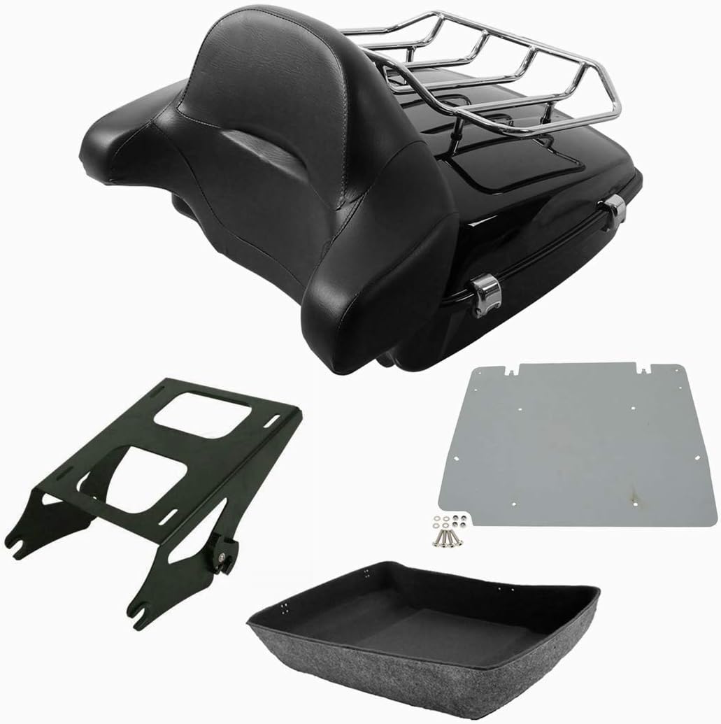 Chopped Tour Pak Trunk & Solo Mounting Rack Backrest + Base Plate G19669