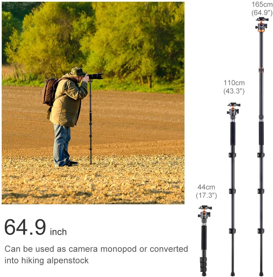 62 inch Aluminum DSLR Camera Tripod with Ball Head I226916