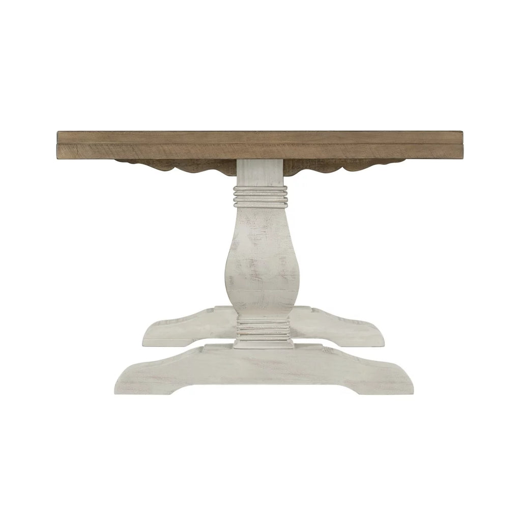 19 Inch Coffee Table with Pedestal Base B689