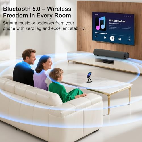 50W Bluetooth Soundbar with 3D Surround Sound V8147