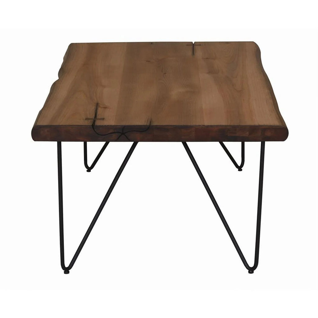 Mid-Century Wood Coffee Table with Hairpin Legs B934873
