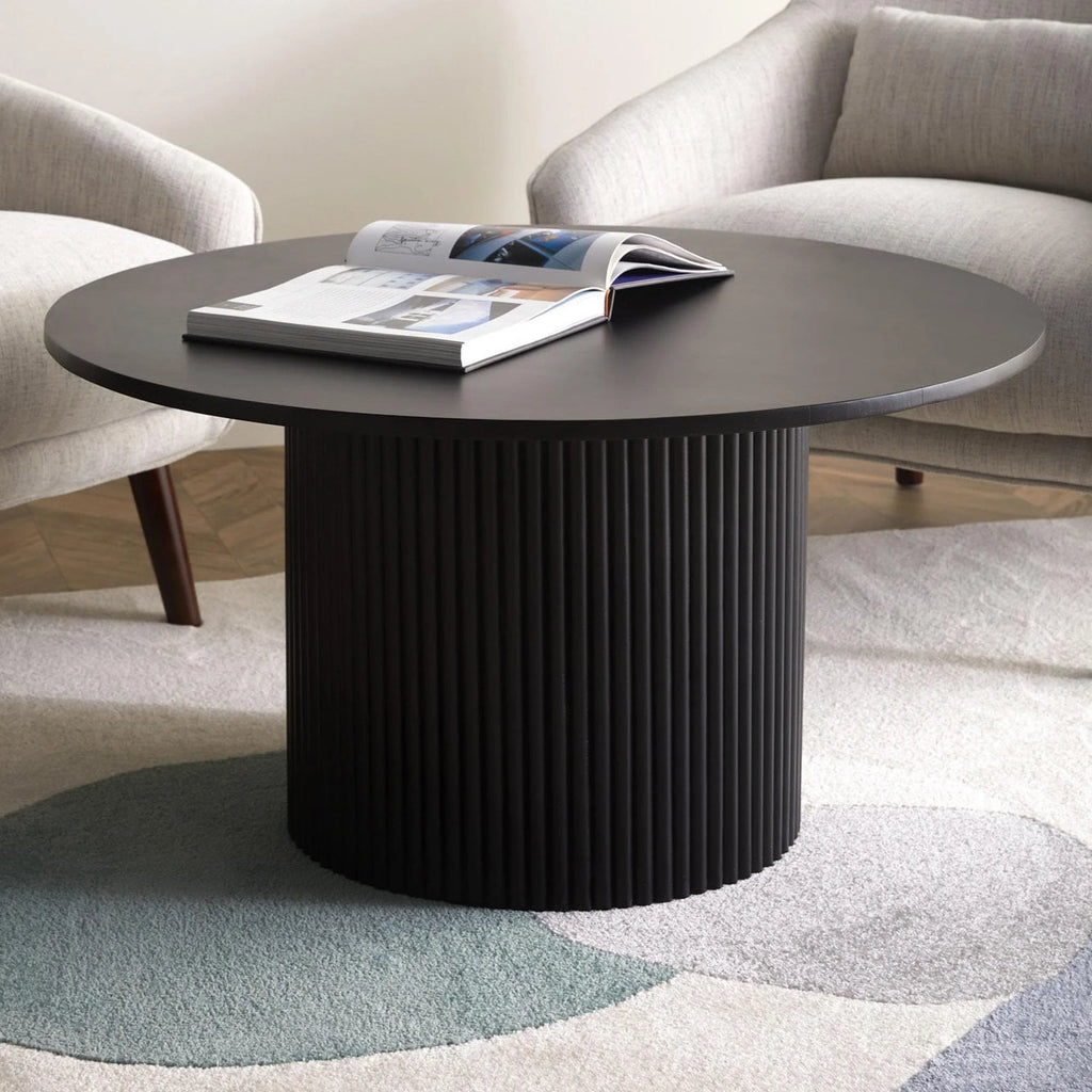 Black Round Coffee Table D21575