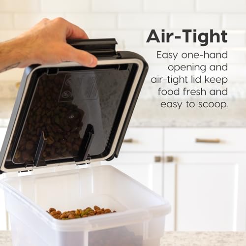Airtight Pet Food Storage Container, 10 lbs, Translucent, BPA Free K76862