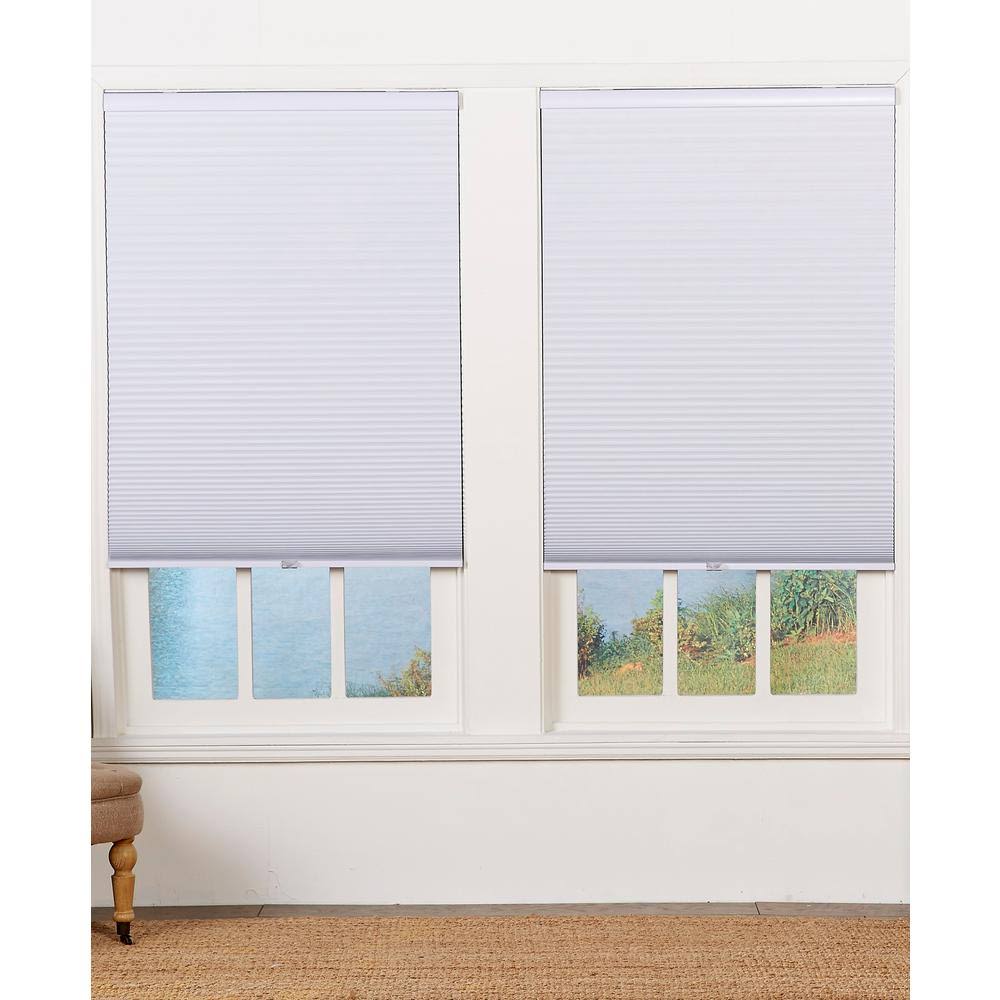 White Cordless Blackout Cellular Shade - 37.5 in. W x 84 in. L W15467