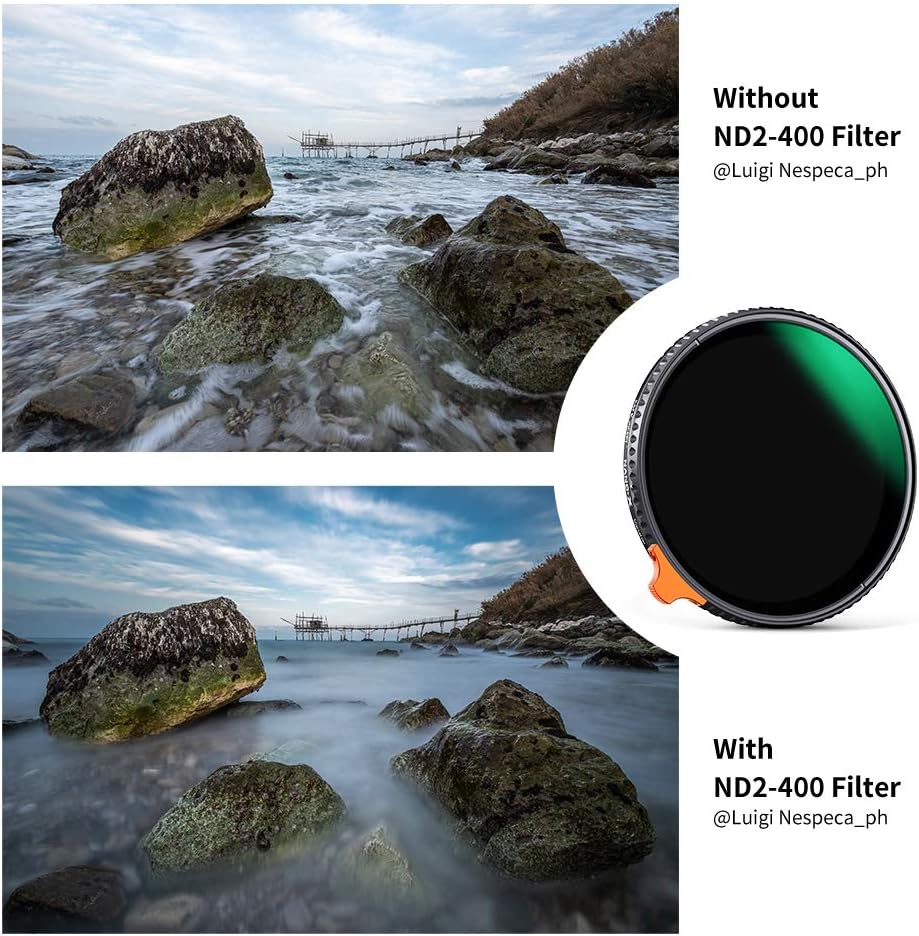 62mm Variable ND Filter ND2-ND400 Adjustable Neutral Density Filter G7369