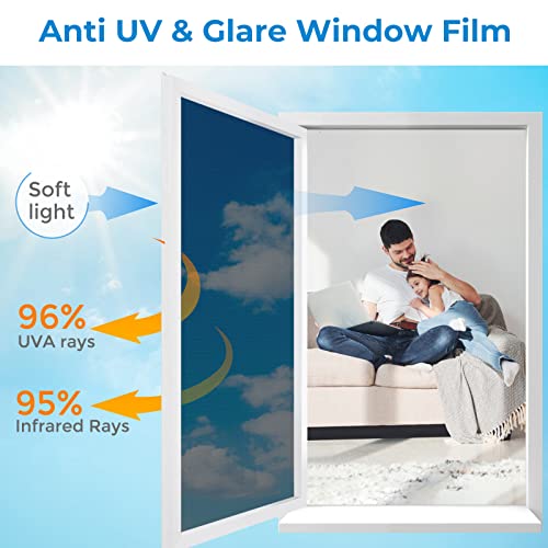 Black 23.6x78.7in Window Film I28658