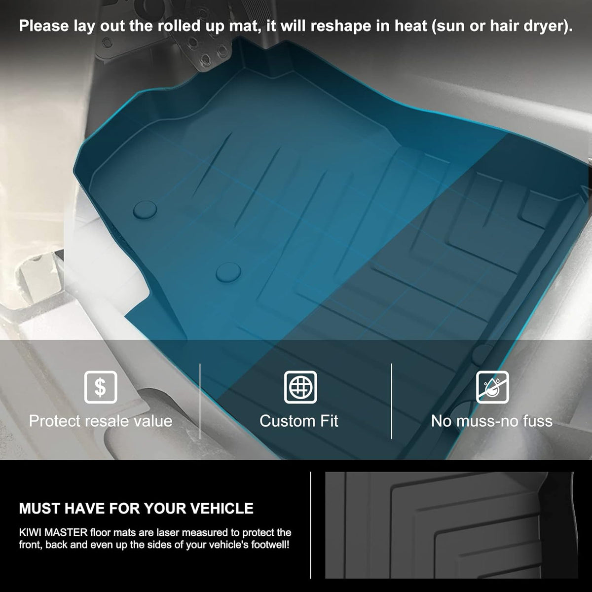 All Weather TPE Floor Mats Black R607772