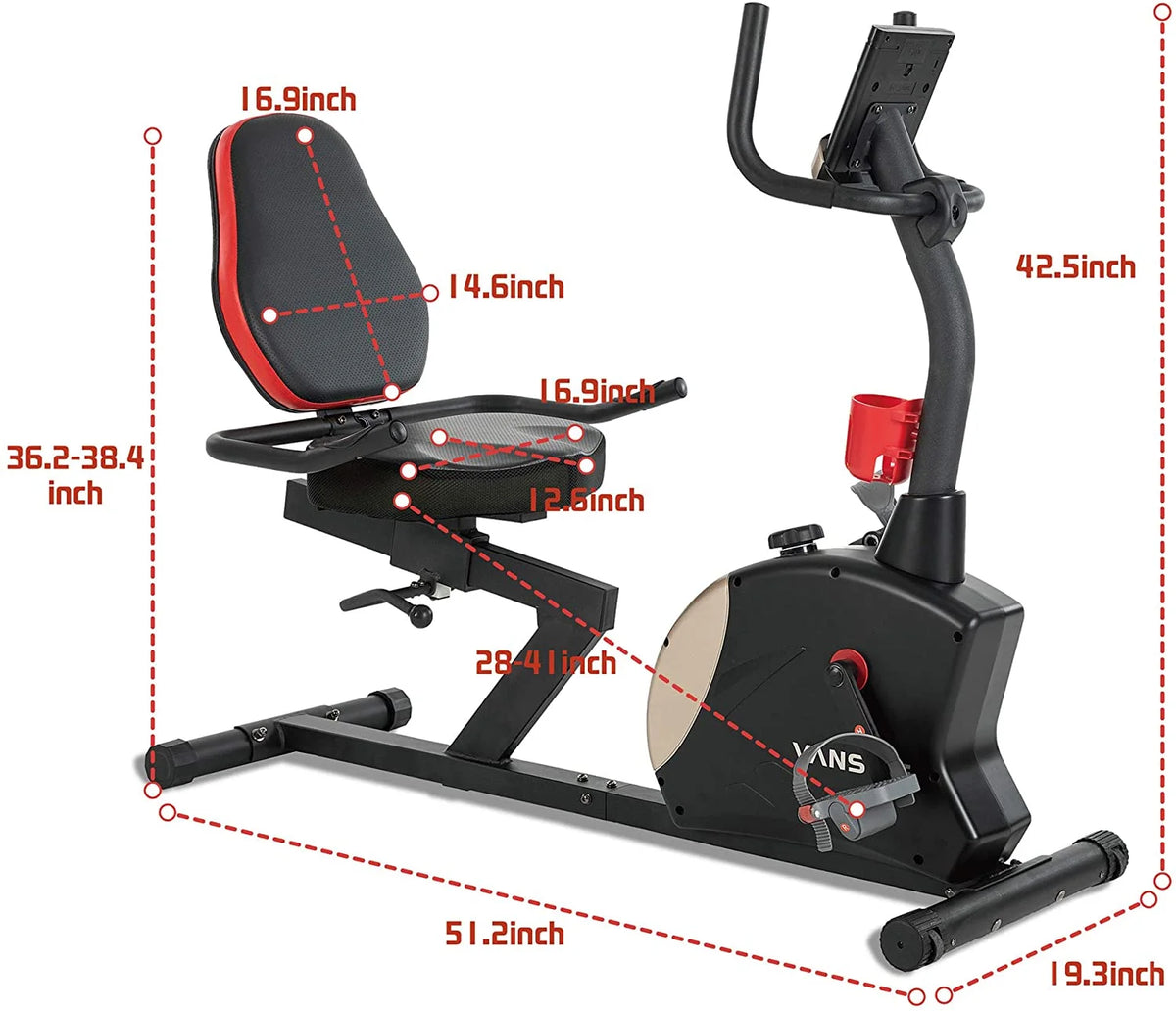 Recumbent Exercise Bike 400 lbs. Magnetic Resistance R19587