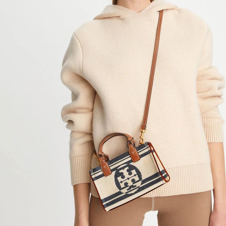 Jacquard Stripe Mini Tote R3871