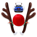 Christmas Car Decorations with Jingle Bells and Red Nose O7157