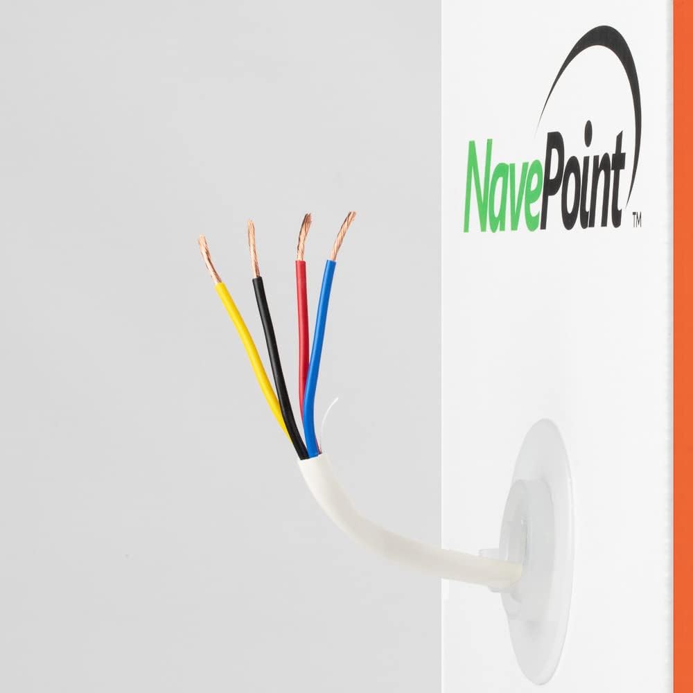500ft 16/4 AWG 4 Conductor White Speaker Cable P72144