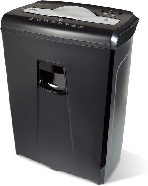 10-Sheet Micro-Cut Paper CD Credit Card Shredder with Pullout Basket E94494