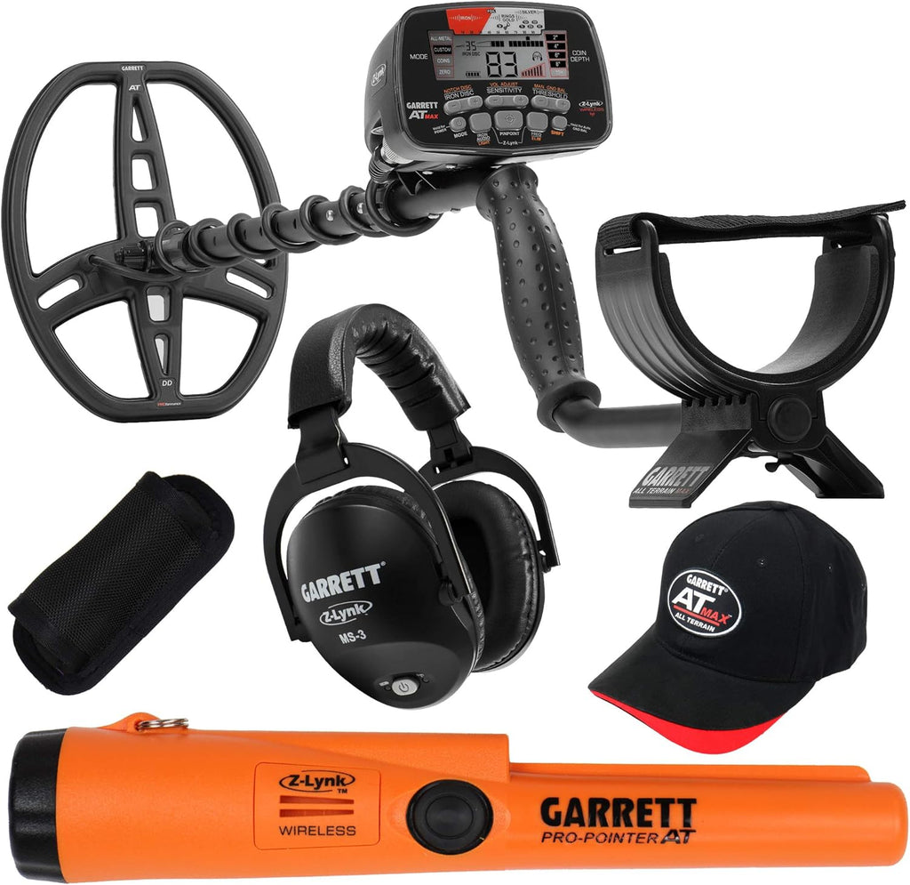 Waterproof Metal Detector with Wireless Headphones and Pinpointer B668966