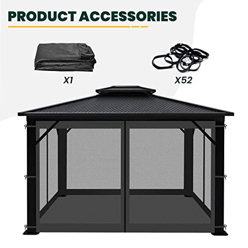 Black 10' x 10' 4-Panel Mosquito Netting with Zippers O61994