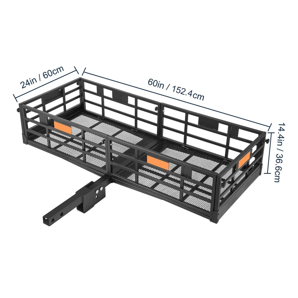 Folding Hitch Mount Cargo Carrier Rack 2" Receiver 500lbs I531162
