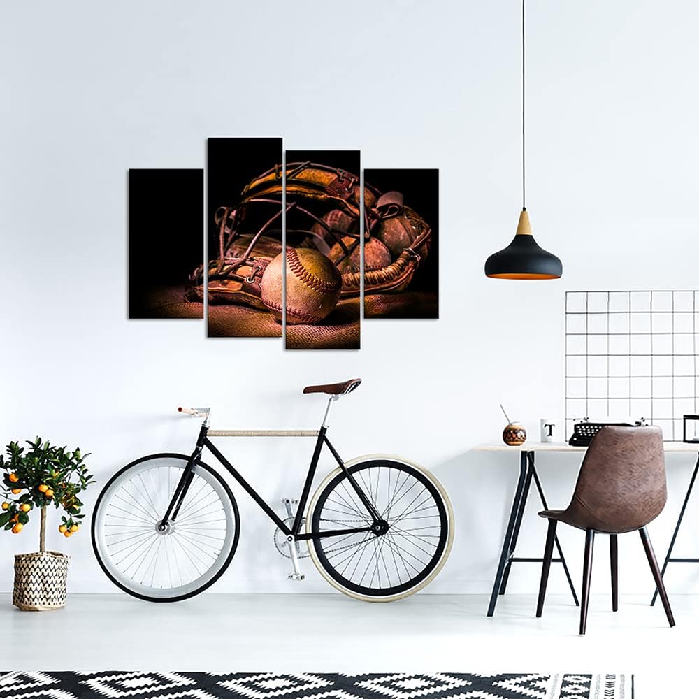 4 Panel Framed Canvas Wall Art F12191
