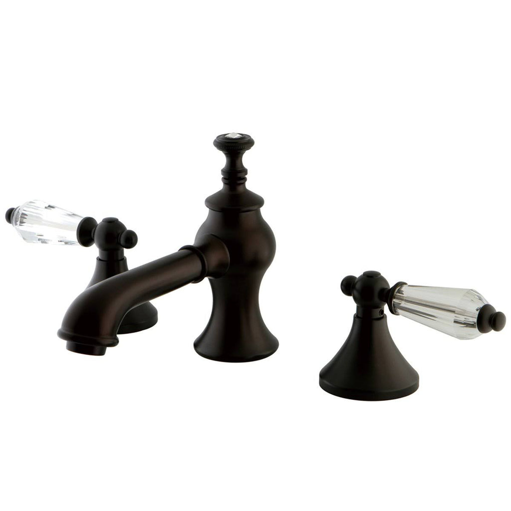 Oil Rubbed Bronze Widespread Lavatory Faucet with Brass Pop-Up M24089