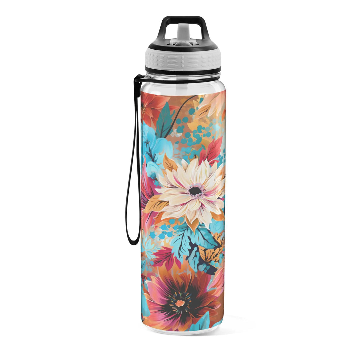 Blue and Pink 32oz Tritan Leakproof Water Bottle with Straw E5703