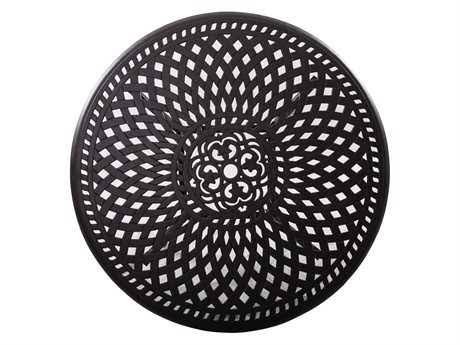 60 Cast Aluminum Round Bar Table Y190172