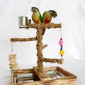 Wood Bird Perch Platform Stand A354