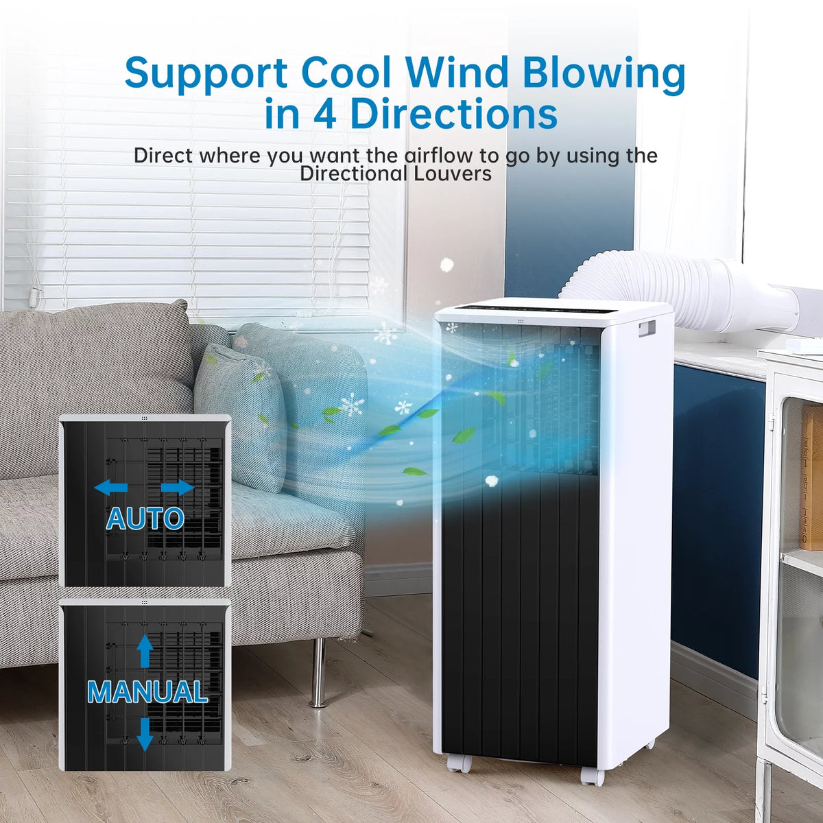 5,000 BTU Portable Air Conditioner Dehumidifier with Remote H8930
