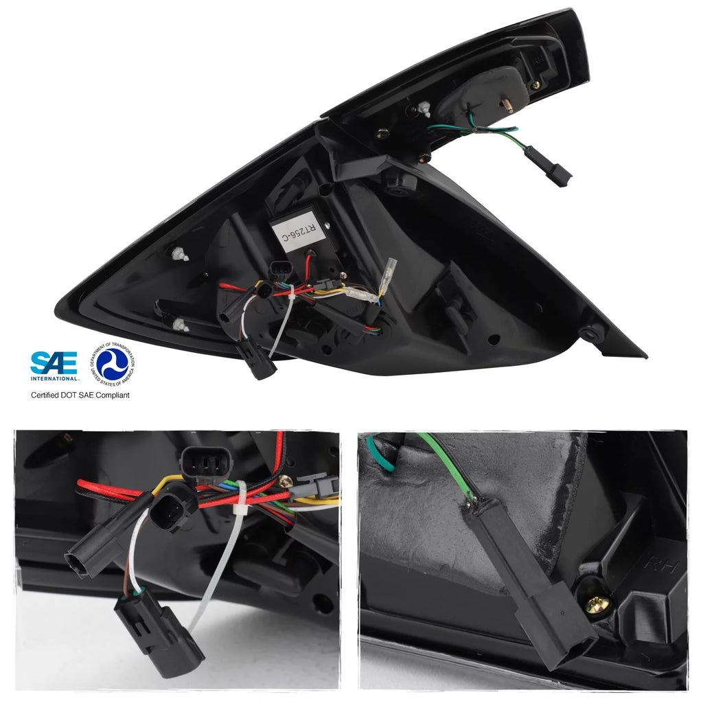 Black Full LED Tail Lights J3157
