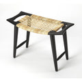 Black and Natural Foot Stool Y83652