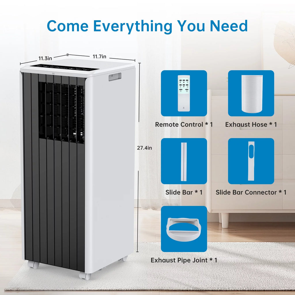 5,000 BTU Portable Air Conditioner Dehumidifier with Remote H8930