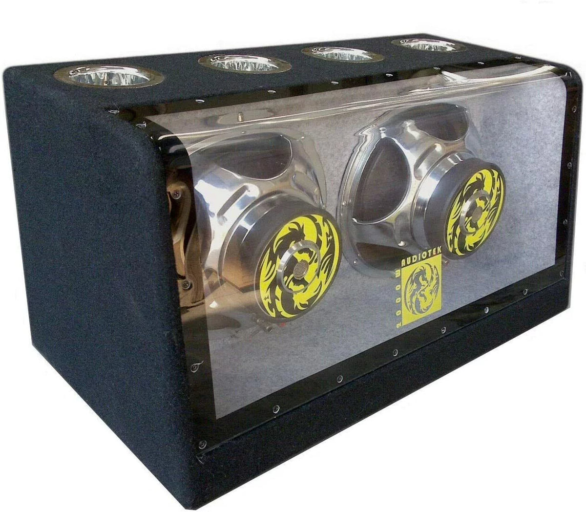 12" 2000W Bandpass Bass Box + Car Audio Amplifier + Kit Bundle E93240