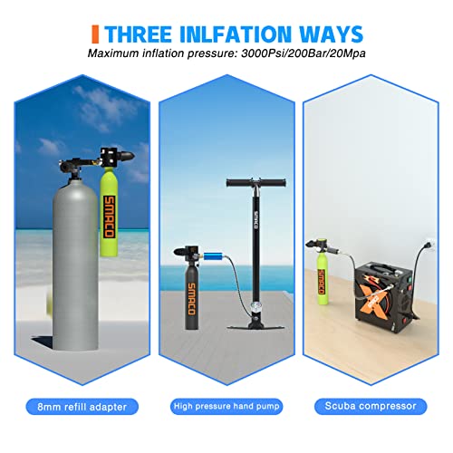 Double Scuba Tank with 0.5L Capacity B140999
