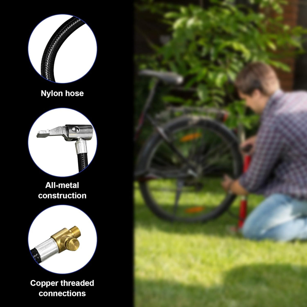 Lock On Air Chuck with 7.9'' Hose Q88152
