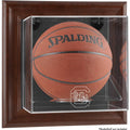 Brown Framed Wall-Mountable Basketball Display Case O459