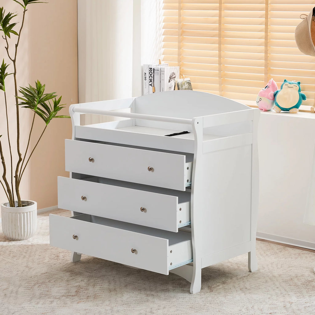 Gray 3 Drawer Changing Dresser G2966