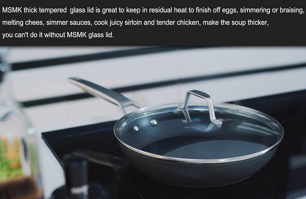 10-inch Nonstick Stainless-steel Frying Pan with Lid A876993