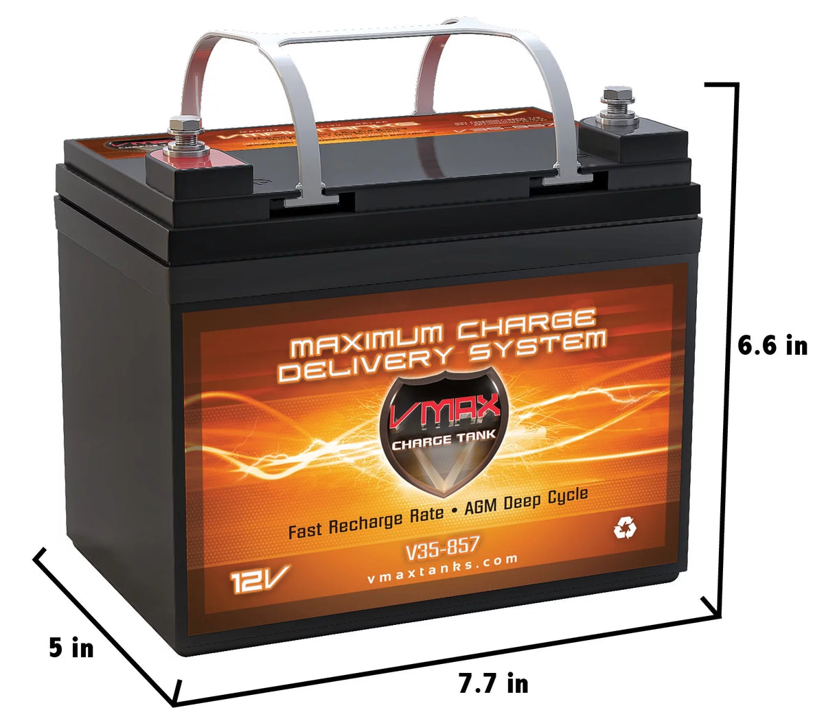 12V 35Ah AGM Deep Cycle Battery R2705