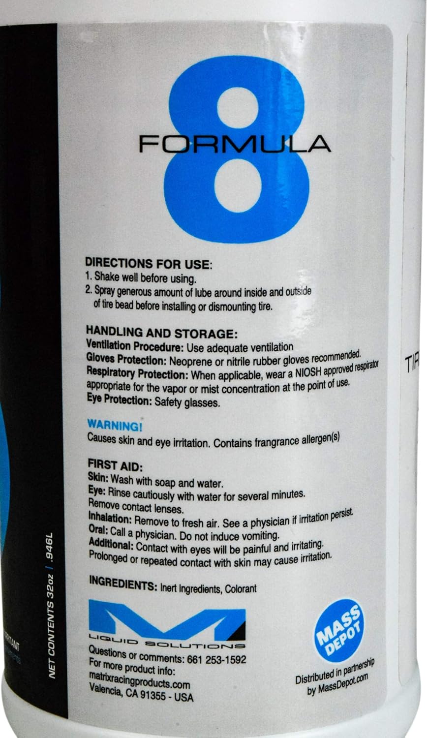 8 Pack Tire Changing Lube 32oz W2561