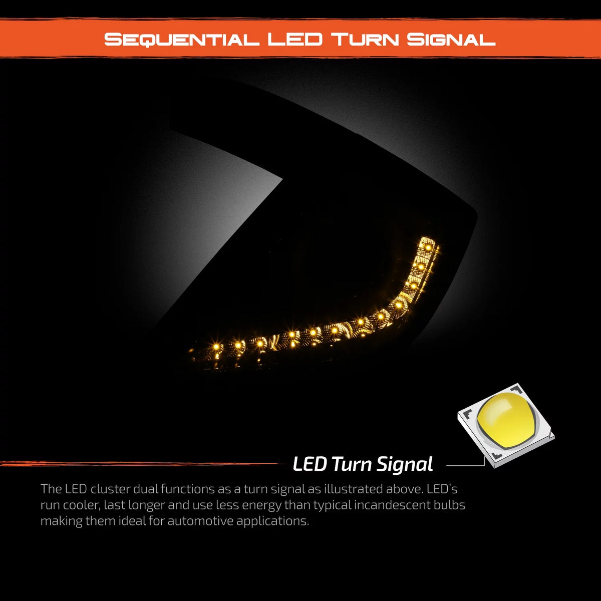 Black Full LED Tail Lights J3157
