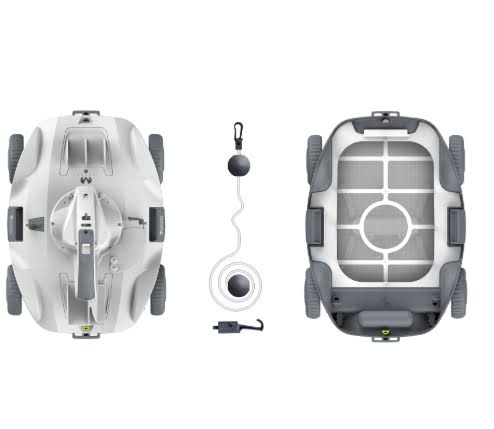 Cordless Robotic Pool Cleaner with Batteries and Charger Cable Q44163
