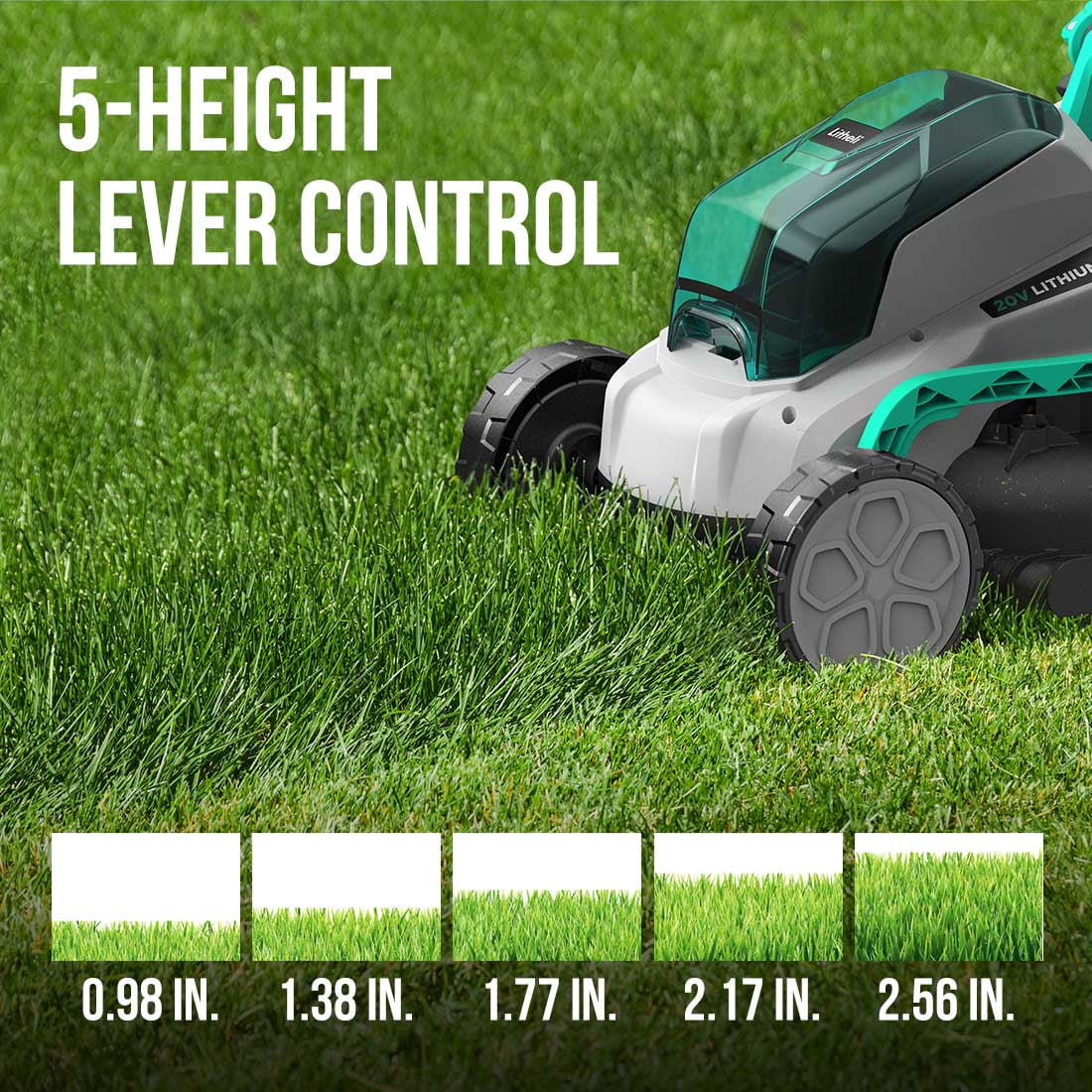 20V 13 Cordless Lawn Mower 16.34 in Brushless Motor 4.0Ah Battery & Charger Z140
