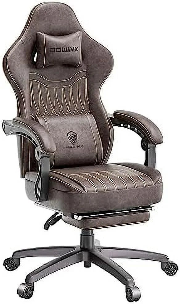 Black Ergonomic Gaming Chair with Footrest W996