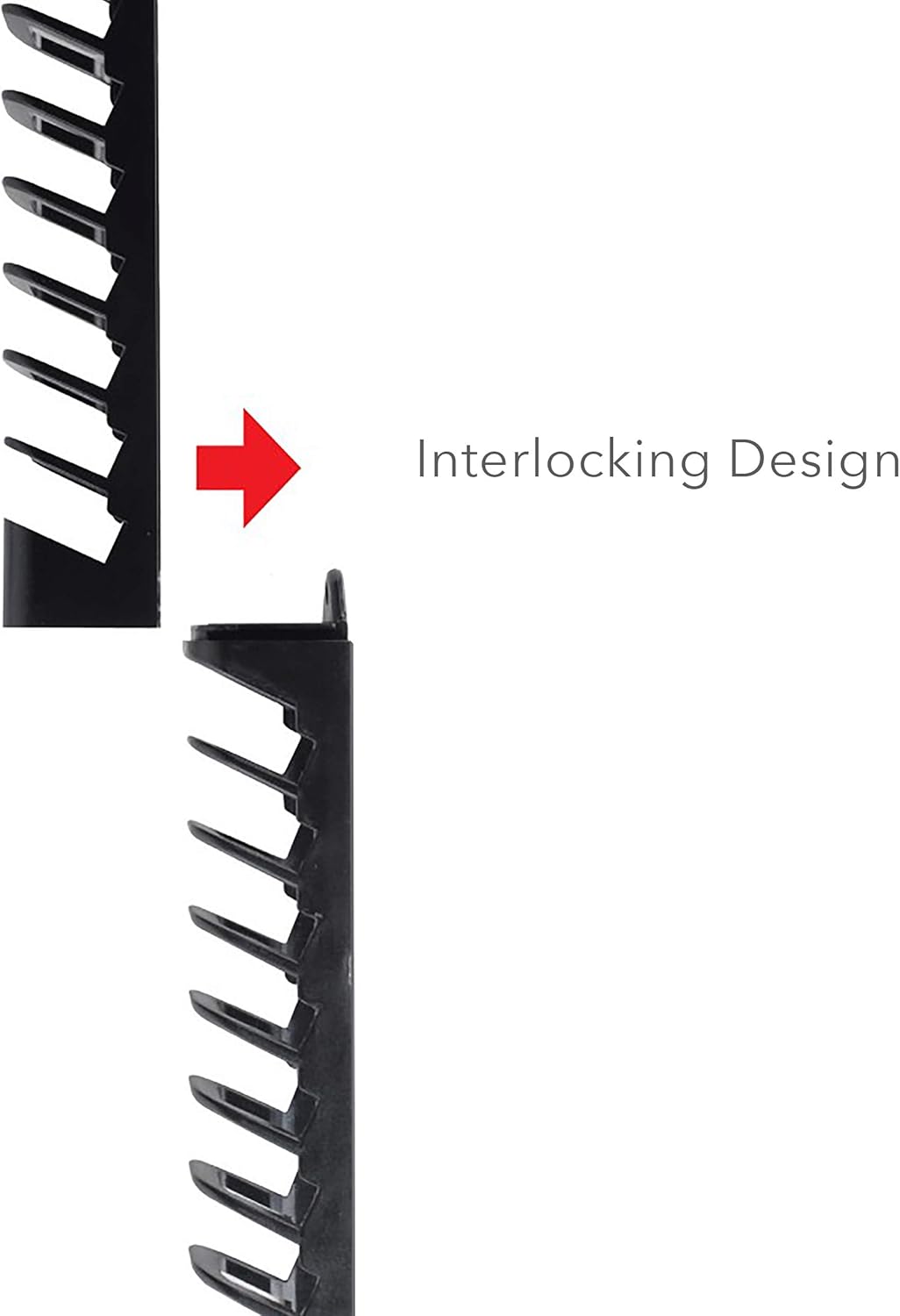 Black 4-pack Wall-Mount Media Storage Rack S23634