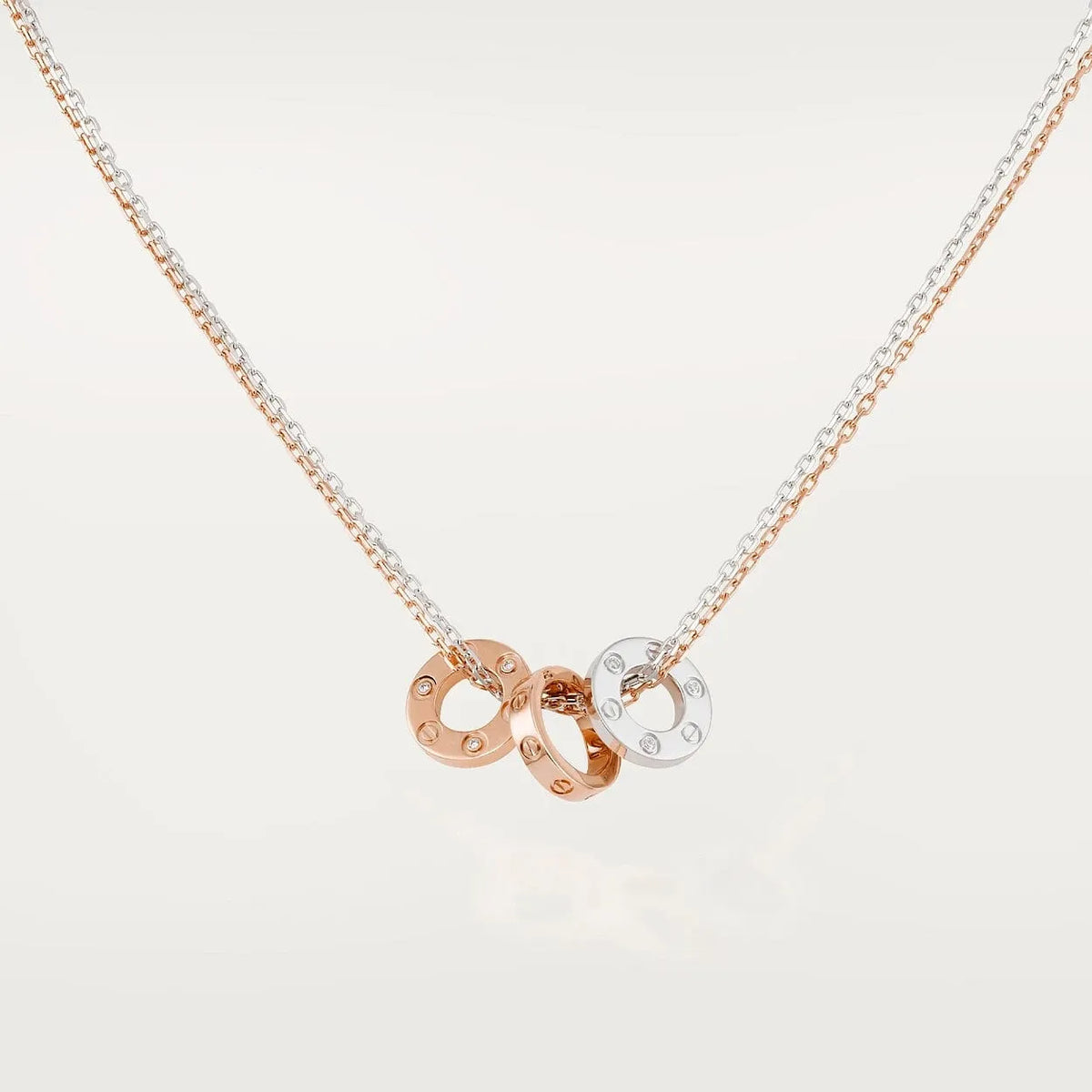 Love Necklace 3 Circles Necklace C94489