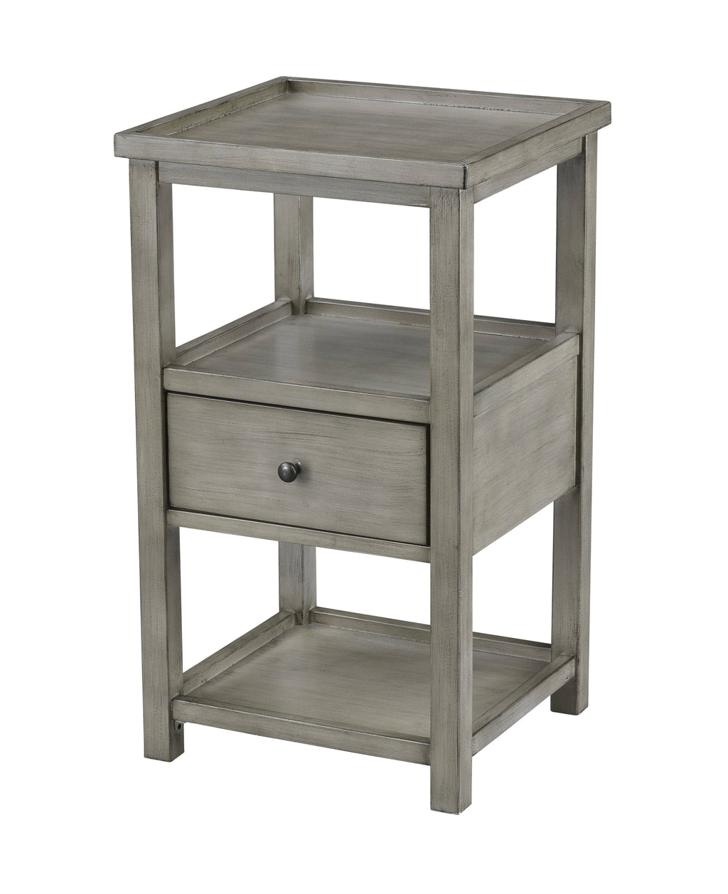 Grey One Drawer Chairside Table F4848