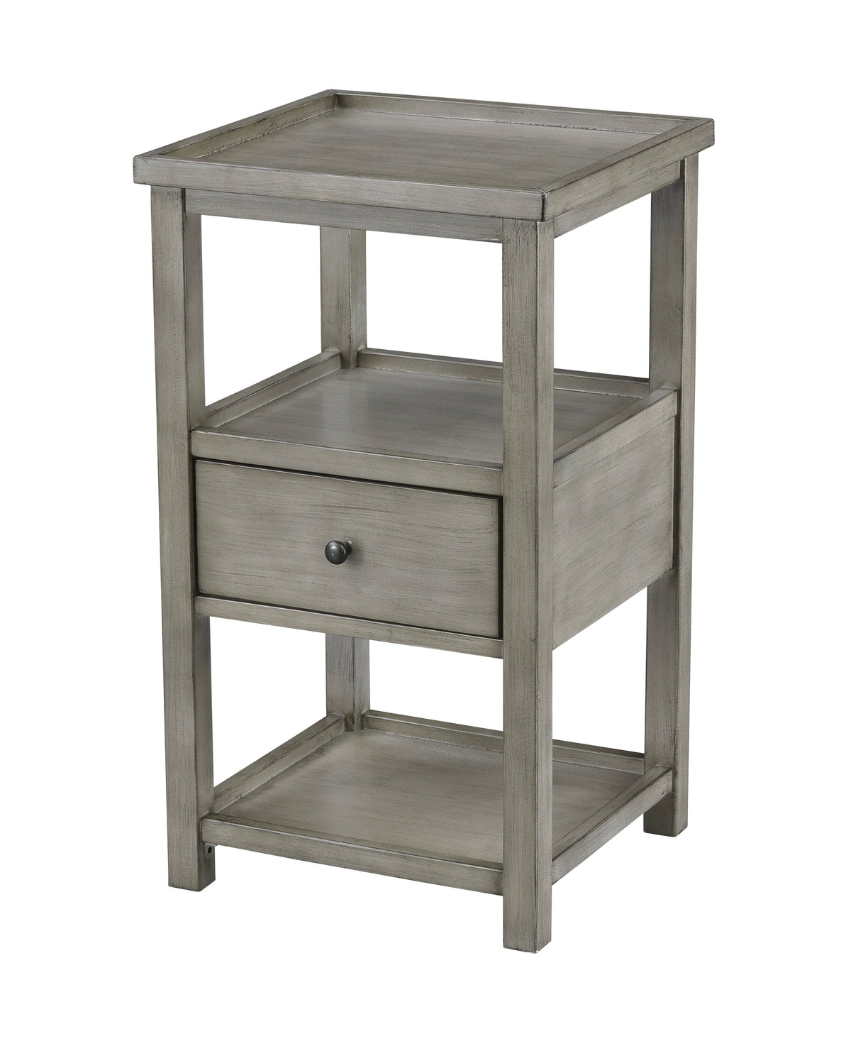Grey One Drawer Chairside Table F4848