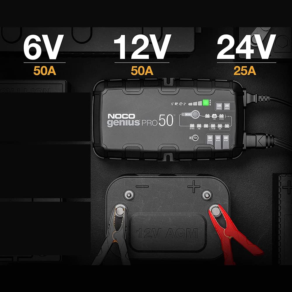 50-Amp 6V 12V 24V Battery Charger U298794
