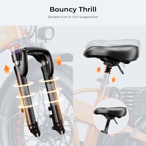 Foldable Fat Tire Electric Bike with 48V 12.5Ah Removable Battery G94383