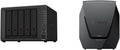 5-Bay DiskStation Black & Dual-Band Wi-Fi 6 Router 2.5Gbps Ethernet Y501342